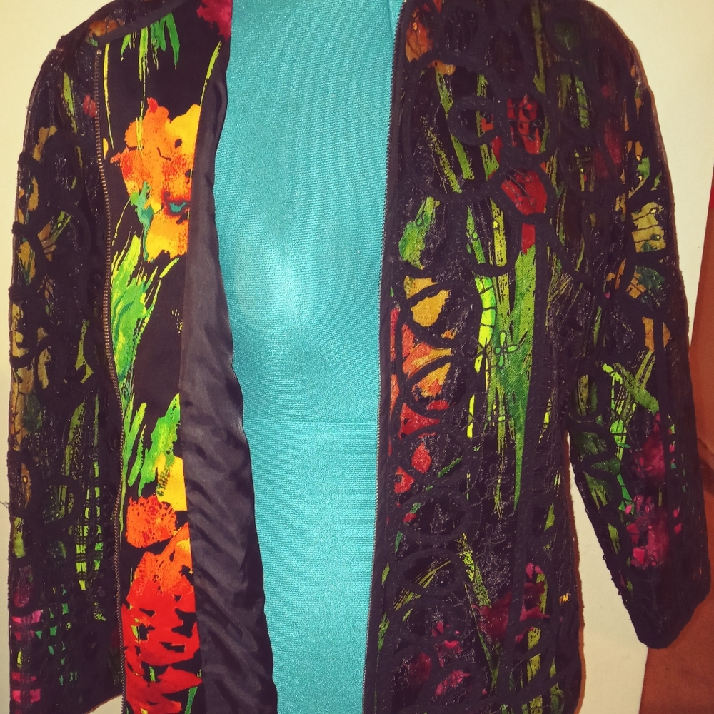 Chico Multi Colored Lined Blazer - image 2